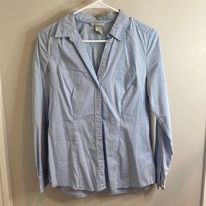 Blue long sleeve top